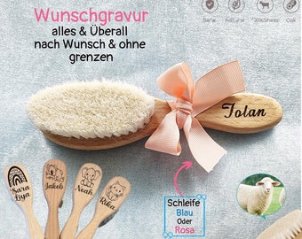 Personalisierte Babypinsel | Babypinsel aus Holz | Baby andenken | Baby shower | Neugeborenen Geschenk | Baby Geschenk | Babyhaarbürste