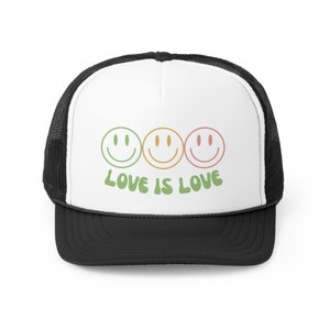 Love is Love trucker hat. Pride Hat