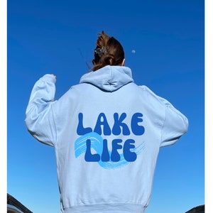 Lake life hoodie, oversized hoodie