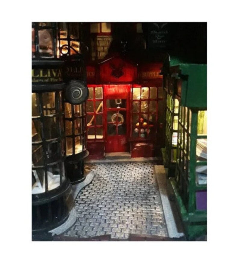 Harry Book Shelf Book Nook Hand Made Book Nook Harry Etsy