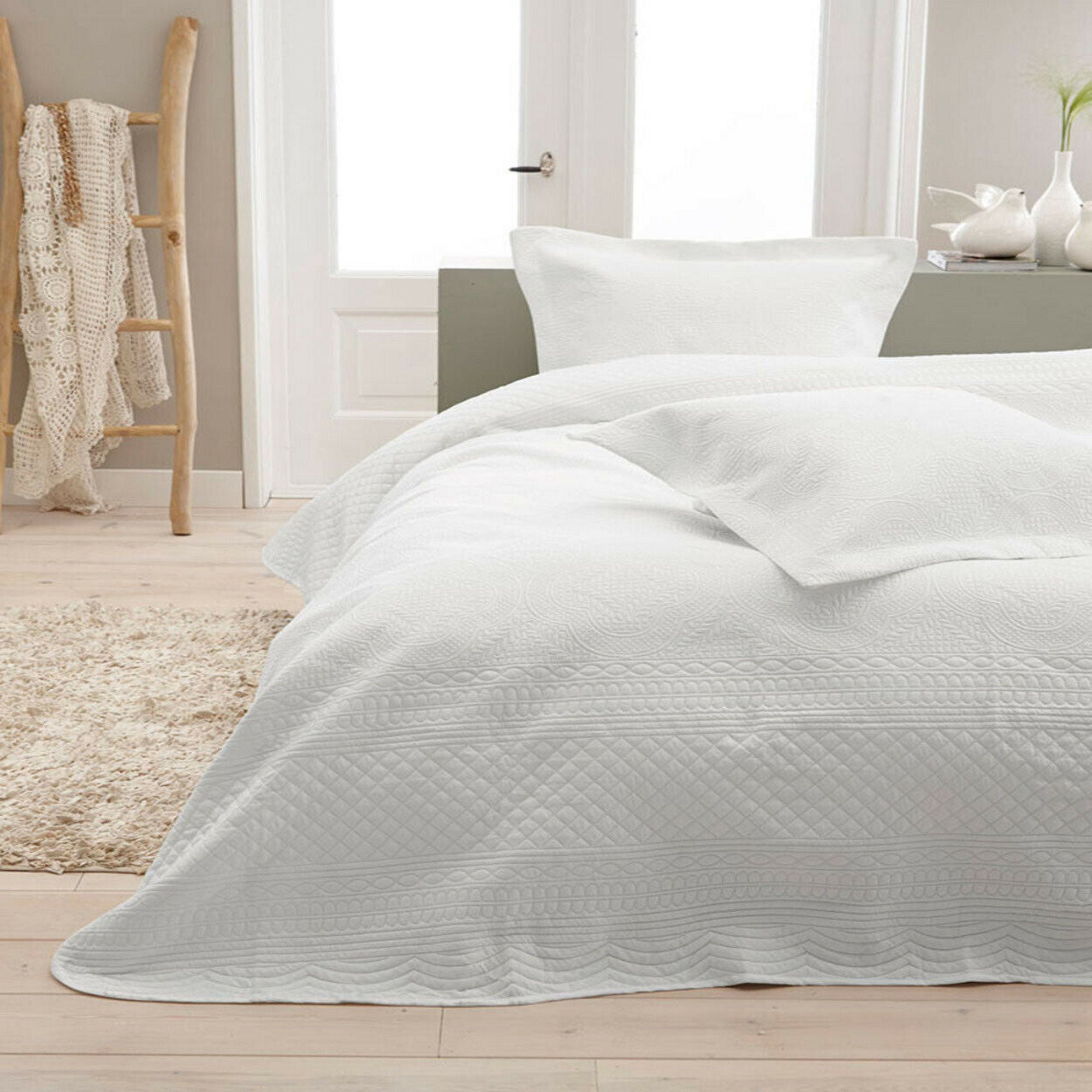 Boutis Édredons +2 Taies d'oreiller 260x250 Ensemble Jeté de Lit Baroque Antique Orientale Set Parur