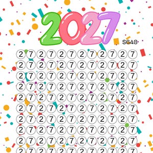 Confeti del reto de ahorro 2027