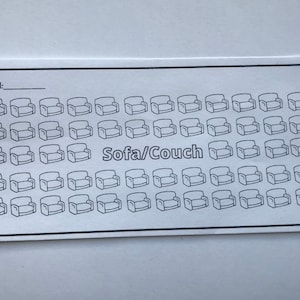 Sofa/ Couch Spar Challenge, A6 Sammelmappe, printable