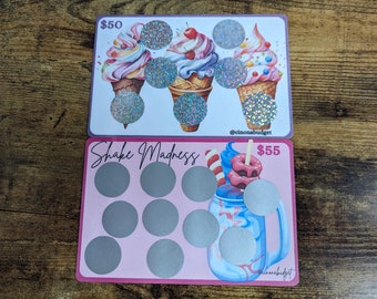 Ice cream savings challenge scratch off