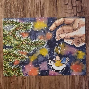 Cartolina dell'albero di Natale