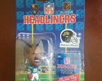 Vintage 1996 Headliners Jacksonville Jaguars Corinthian Natrone Means