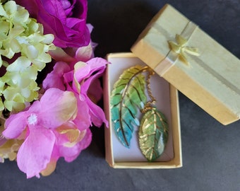 Acrylic Leaf Bookmark: Handmade Book Lover Gift
