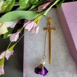 Metal Bookmark | Sword Bookmark | Knights Colors | Book Lover Gift | Unique Handmade Bookmark | 6 Designs