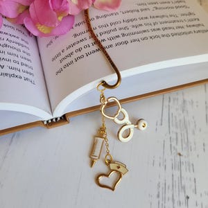 Metal Bookmarks | Nurse Gift | Doctor Gift | Enamel Medical Charms | 6 Designs