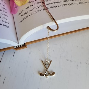 Metal Bookmarks | Golf Charms | Silver Hook | Golf Lover Gift | 7 Styles Available