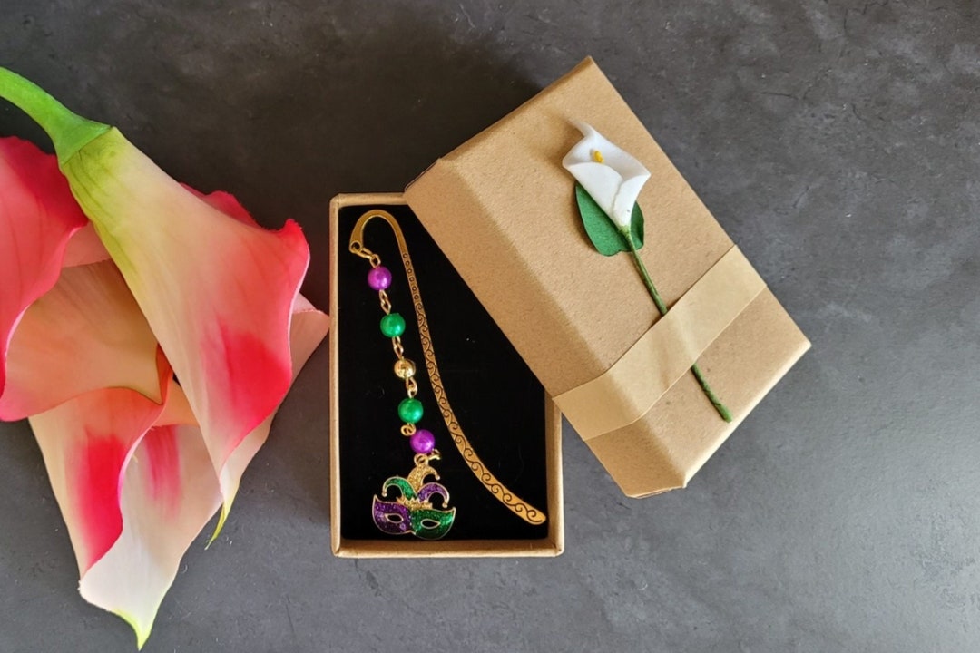 mardi gras bookmarks