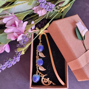 Fairy Bookmark: Metal Bookmark with Acrylic Flower Buds