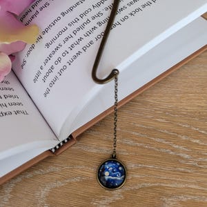 Van Gogh Metal Bookmark | Art Lover Gift | Antique Gold Hook | 5 Designs