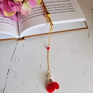 Metal Bookmark | Sword Bookmark | Cherry Blossom Charm | Book Lover Gift | Unique Handmade Bookmark | 6 Designs