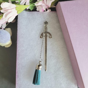 Metal Bookmark | Sword Bookmark | Rose Charm | Book Lover Gift | Unique Handmade Bookmark | 7 Designs