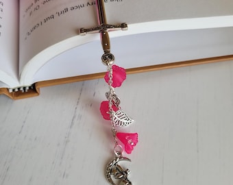 Sword Bookmark: Fairy Moon Charm, Book Lover Gift