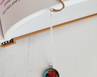 Segnalibro in metallo Van Gogh / Regalo per gli amanti dell'arte / Segnalibri con gancio in metallo argentato