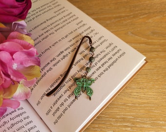 Metal Bookmarks | Antique Gold Hook | Patina Butterfly | Unique Book Lover Gift | 4 Designs