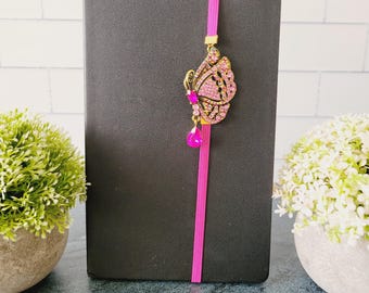 Elastic Bookmark | Sparkly Brooch, Pendant Planner Accessory