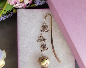 Metal Bookmarks | Acrylic Dog Charm | Silver Charms | Dog Lover Gift | 8 Designs Available