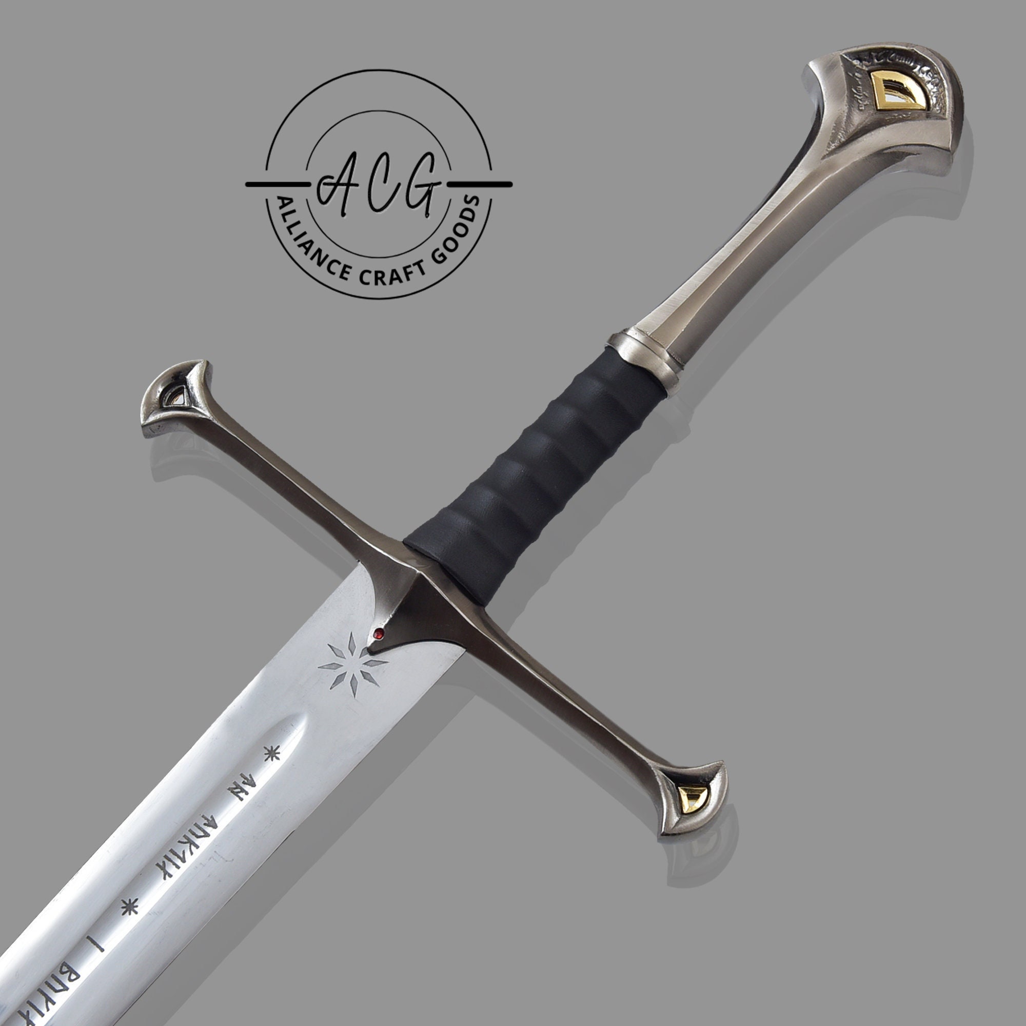 Lord Of The Rings Anduril Sword Of Narsil replica Monogram Sword with