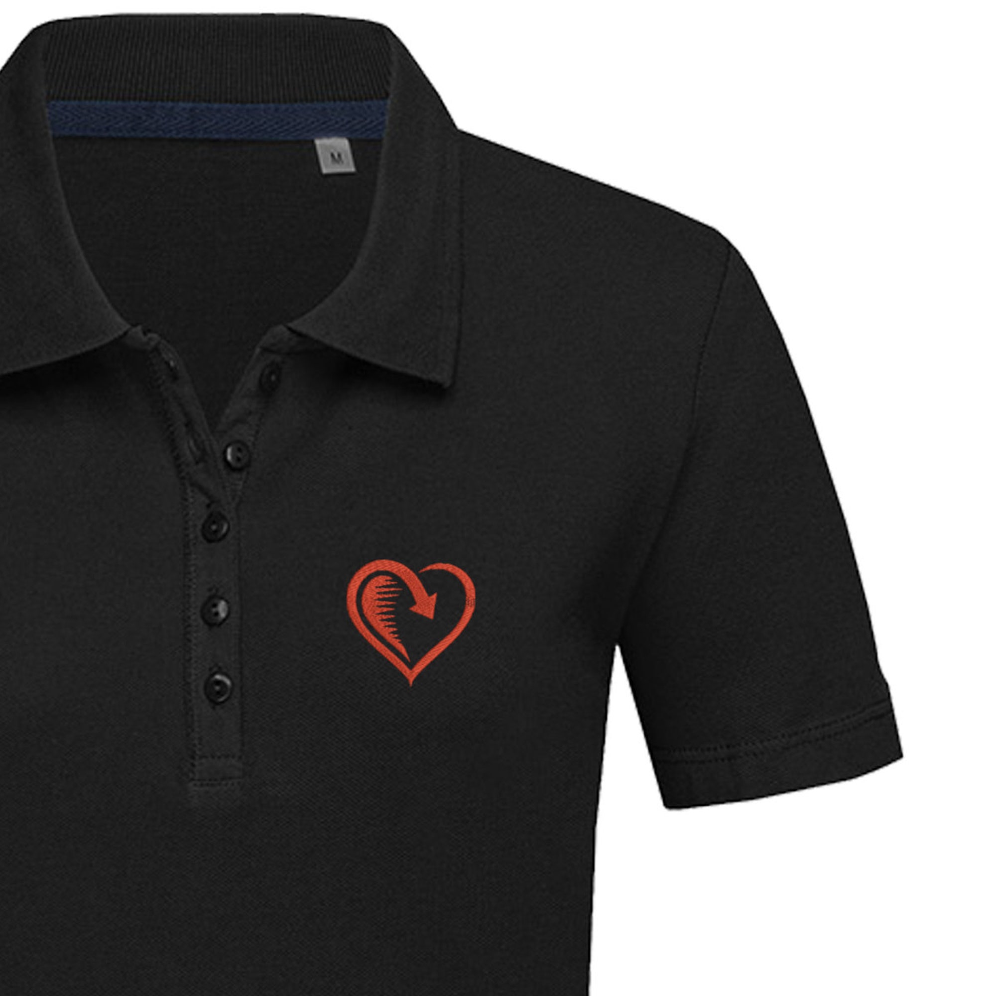 Discover Arrow Heart Embroidered polo for Ladies | Heart polo shirt