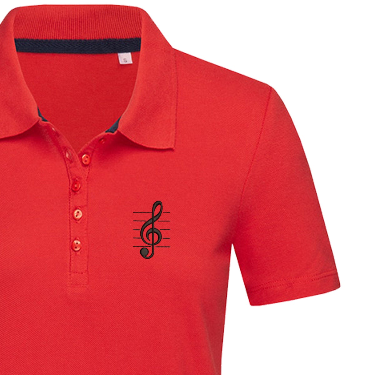 Discover Musical note Embroidered polo for Ladies | Musician polo shirt