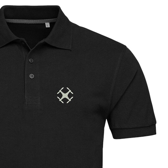 Drone Embroidered Polo Shirt For Man