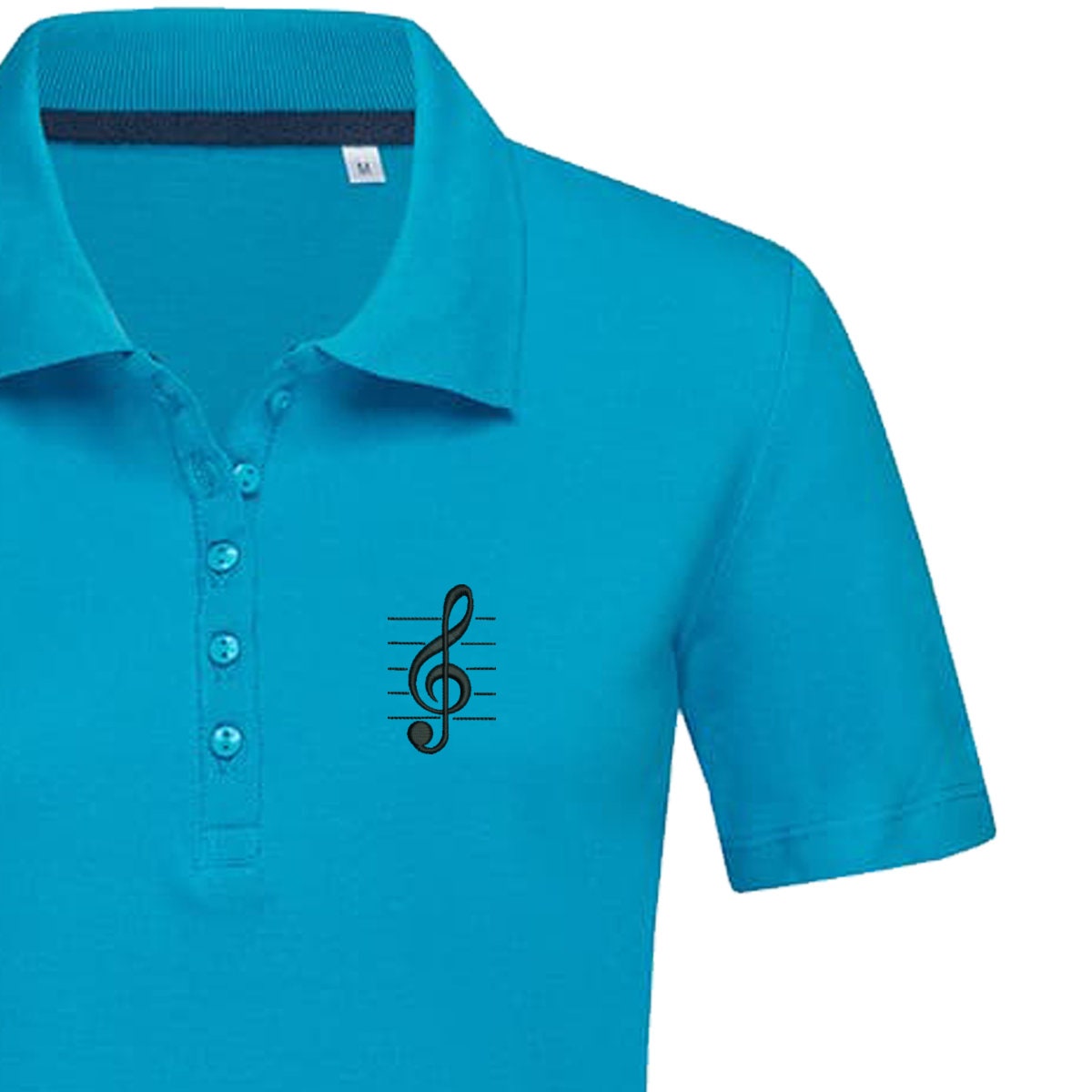 Discover Musical note Embroidered polo for Ladies | Musician polo shirt