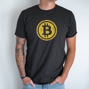 Bitcoin Unisex T-shirt | Krypto-t-shirt, bitcoin-tröja Black