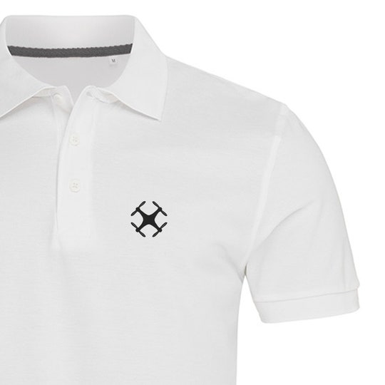 Drone Embroidered Polo Shirt For Man