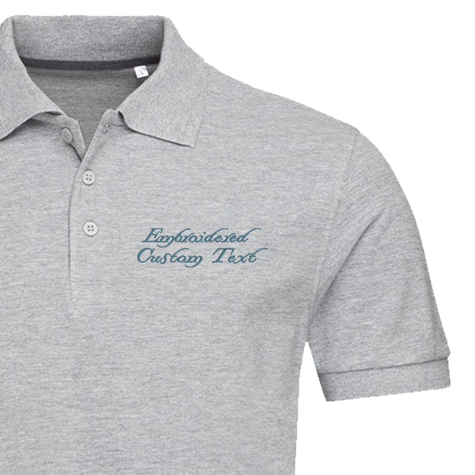 Discover Custom Text Polo, Embroidered Shirt For Man | Create Your Own