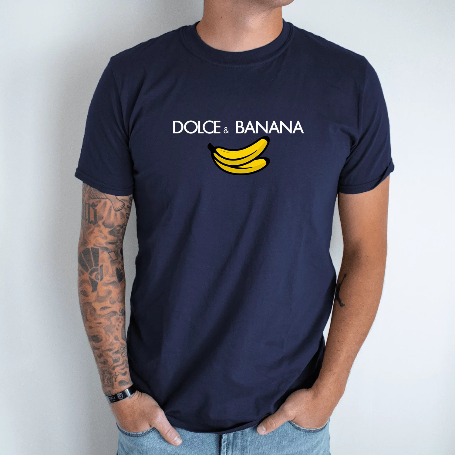 DOLCE & GABBANA 新作 半袖Tシャツ Banana コットン お洒落 DOLCE & GABBANA 新作 半袖Tシャツ Banana コットン お洒落