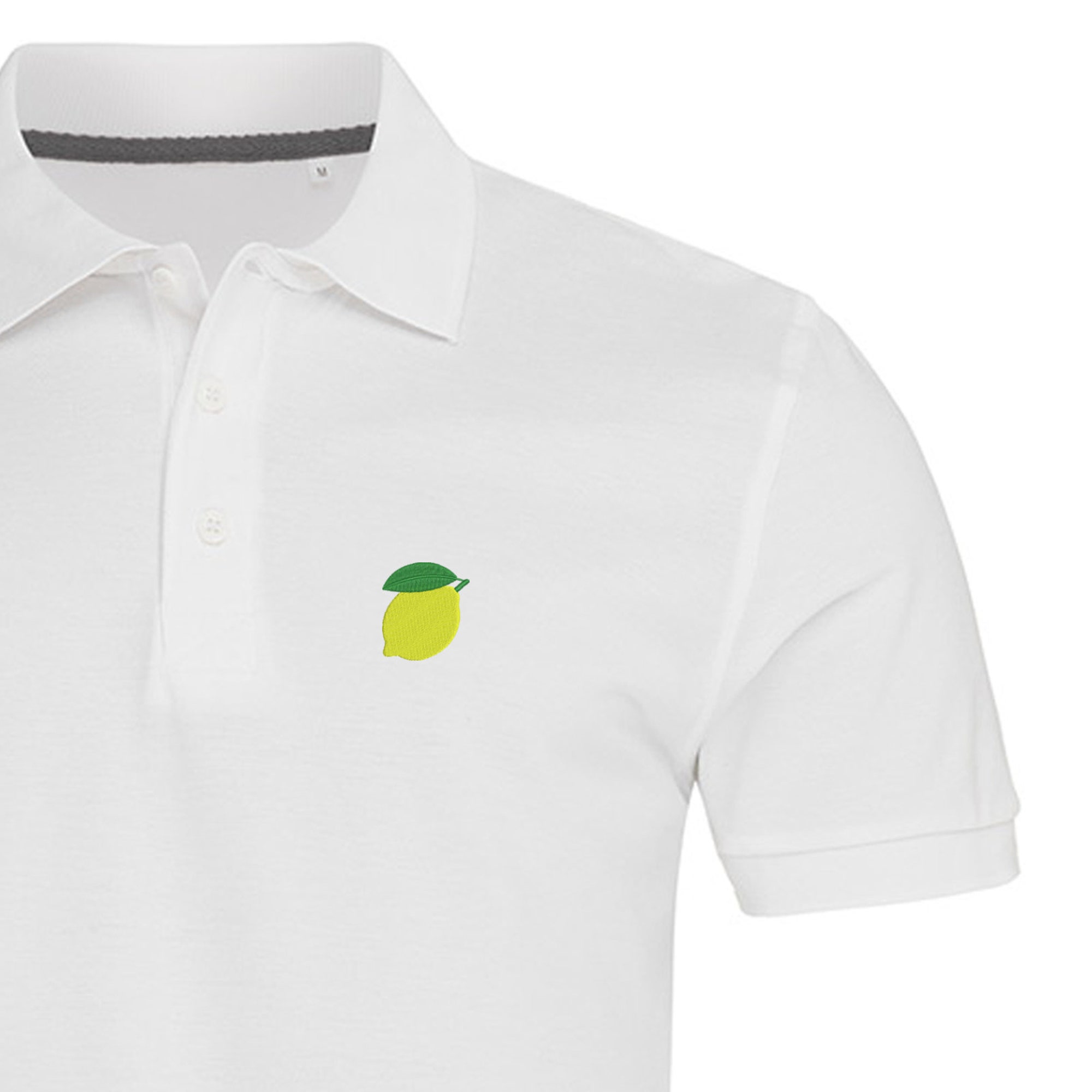 Discover Lemon Embroidered Polo Shirt For Man | Lime Poloshirt