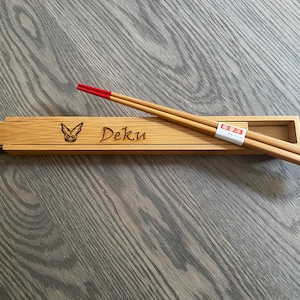 Anime chopsticks custom engraved