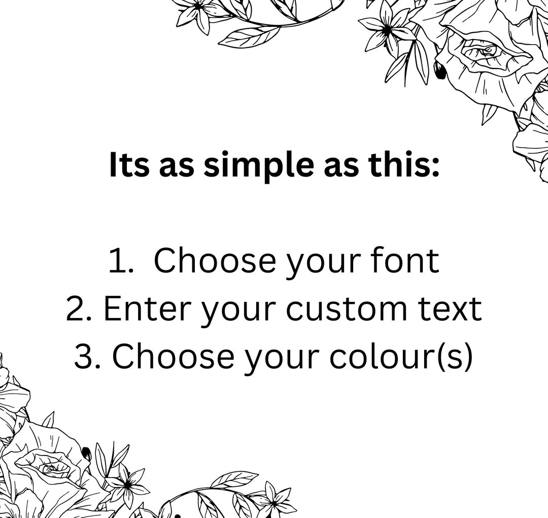 Personalised Vinyl Stickers DIY Custom Name Labels for Etsy