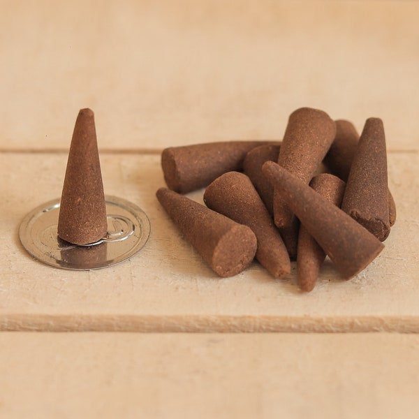 Handmade Cone Incense, incense cones, Aromatherapy, cone incense burner, Handmade Natural Incen, Meditation, Organic Incense, Herbal