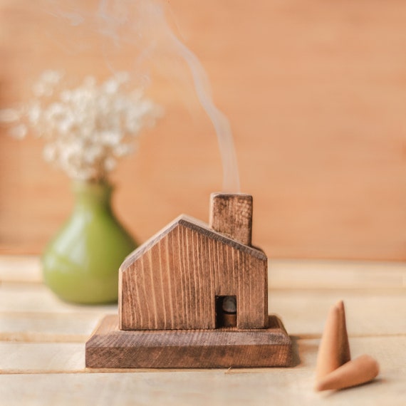 Cabin Incense Holder Cone Incense Burner Incense Cone - Etsy