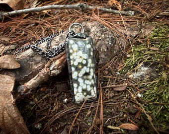 Ocean Jasper summer firefly pendant