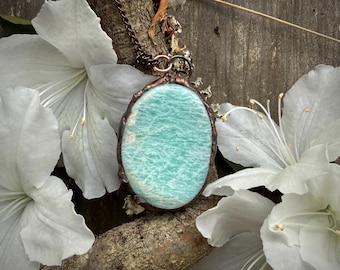 Amazonite Worry Stone Fidget Pendant for Anxiety, Stress Relief, and Calm | fortune, entrepreneurship & money