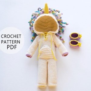 Unicorn doll Outfit crochet pattern