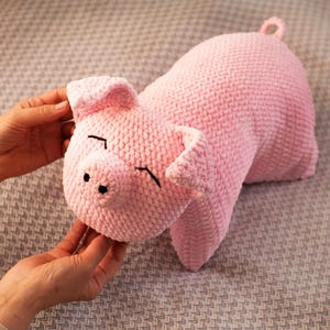 Piggy pillow crochet pattern Bild 4