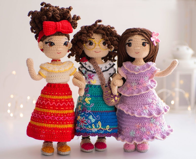 Crochet pattern Mirabel doll English Español image 3