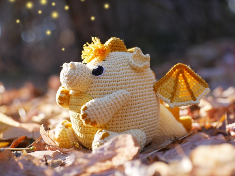 Crochet dragon pattern Amigurumi baby dragon image 6