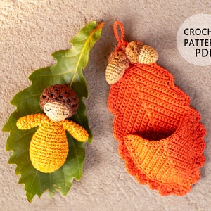 Crochet doll pattern Acorn baby Fairy amigurumi