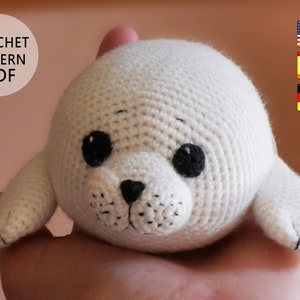 Crochet pattern Baby seal English Español Deutsche