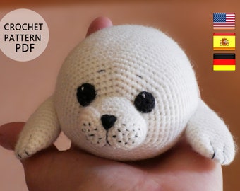 Crochet pattern Baby seal English Español Deutsche