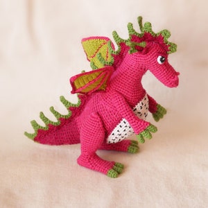 Crochet pattern Fruit dragon Amigurumi miniature image 7