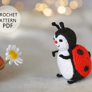 Crochet pattern ladybug Amigurumi animal tutorial