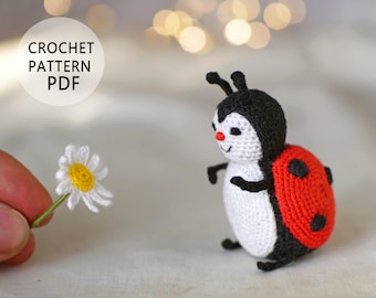 Crochet pattern ladybug Amigurumi animal tutorial